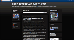 Desktop Screenshot of free4reference.blogspot.com