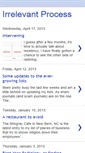 Mobile Screenshot of irrelevantprocess.blogspot.com