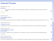 Tablet Screenshot of irrelevantprocess.blogspot.com