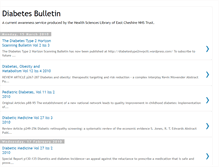 Tablet Screenshot of diabetesbulletin.blogspot.com