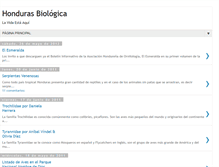 Tablet Screenshot of hondurasbiologica.blogspot.com