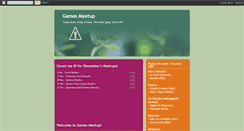 Desktop Screenshot of gamesmeetup.blogspot.com