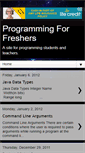 Mobile Screenshot of programmingforfreshers.blogspot.com