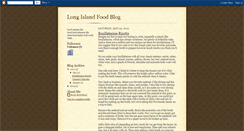 Desktop Screenshot of longislandfoodblog.blogspot.com
