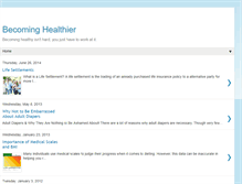 Tablet Screenshot of becoming-healthier-now.blogspot.com