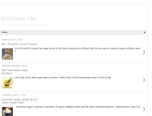 Tablet Screenshot of ecoliciouslife.blogspot.com