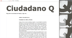 Desktop Screenshot of ciudadanoq.blogspot.com