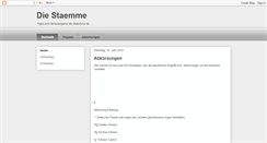 Desktop Screenshot of die-staemmetipps.blogspot.com