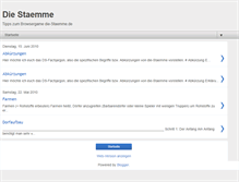Tablet Screenshot of die-staemmetipps.blogspot.com