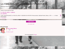 Tablet Screenshot of lavidaeslargayademas.blogspot.com