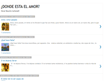 Tablet Screenshot of donde-esta-el-amor.blogspot.com
