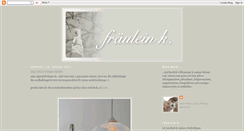 Desktop Screenshot of fraeulein-k.blogspot.com