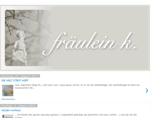 Tablet Screenshot of fraeulein-k.blogspot.com