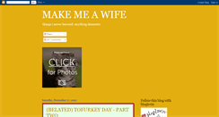 Desktop Screenshot of makemeawife.blogspot.com