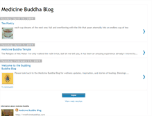 Tablet Screenshot of medicinebuddhablog.blogspot.com