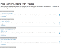 Tablet Screenshot of p2plendingwithprosper.blogspot.com