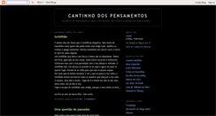 Desktop Screenshot of cantinhodospensamentos.blogspot.com