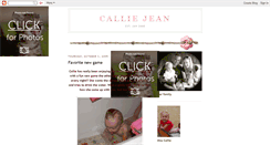 Desktop Screenshot of misscalliejean.blogspot.com