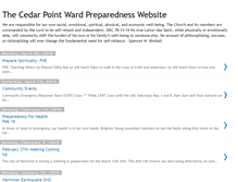 Tablet Screenshot of cedarpointwardpreparedness.blogspot.com