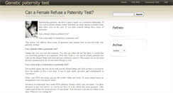 Desktop Screenshot of genetic-paternity-test.blogspot.com