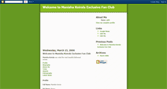 Desktop Screenshot of manisha-koirala.blogspot.com