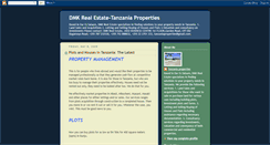 Desktop Screenshot of dmkrealestate-tanzaniaproperties.blogspot.com