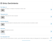 Tablet Screenshot of elunicosentimiento.blogspot.com