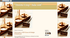 Desktop Screenshot of direito-unip2011.blogspot.com