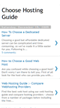 Mobile Screenshot of choosehostingguide.blogspot.com