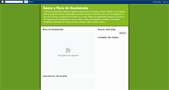 Desktop Screenshot of faunayfloradeguatemala.blogspot.com