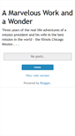 Mobile Screenshot of marvelousworkandawonder.blogspot.com