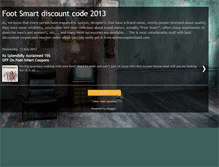 Tablet Screenshot of footsmartcoupon.blogspot.com