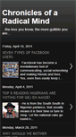 Mobile Screenshot of chroniclesofaradicalmind.blogspot.com