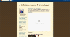 Desktop Screenshot of dislexianoprocessodeaprendizagem.blogspot.com