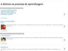 Tablet Screenshot of dislexianoprocessodeaprendizagem.blogspot.com