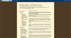Desktop Screenshot of bibliographyworkscited.blogspot.com