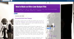 Desktop Screenshot of howtomakeanultralowbudgetfilm.blogspot.com