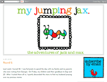 Tablet Screenshot of myjumpingjax.blogspot.com