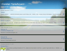 Tablet Screenshot of coretanyanieazyani.blogspot.com