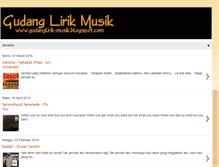 Tablet Screenshot of gudanglirik-musik.blogspot.com