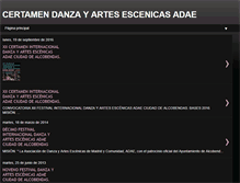 Tablet Screenshot of certamendanzayartesescenicasadae.blogspot.com