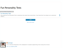 Tablet Screenshot of funpersonalityteststotake.blogspot.com