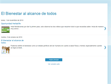 Tablet Screenshot of bienestaralalcance.blogspot.com