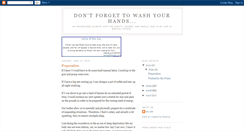 Desktop Screenshot of dontforgettowashyourhands.blogspot.com