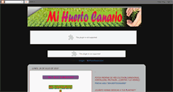 Desktop Screenshot of mihuertocanario.blogspot.com