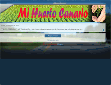 Tablet Screenshot of mihuertocanario.blogspot.com