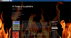 Desktop Screenshot of elfuegoylapalabra.blogspot.com