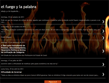 Tablet Screenshot of elfuegoylapalabra.blogspot.com