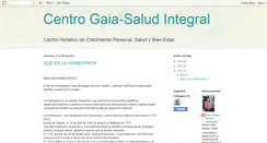 Desktop Screenshot of centrogaia-saludintegral.blogspot.com