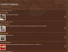 Tablet Screenshot of cynfulcreationz.blogspot.com